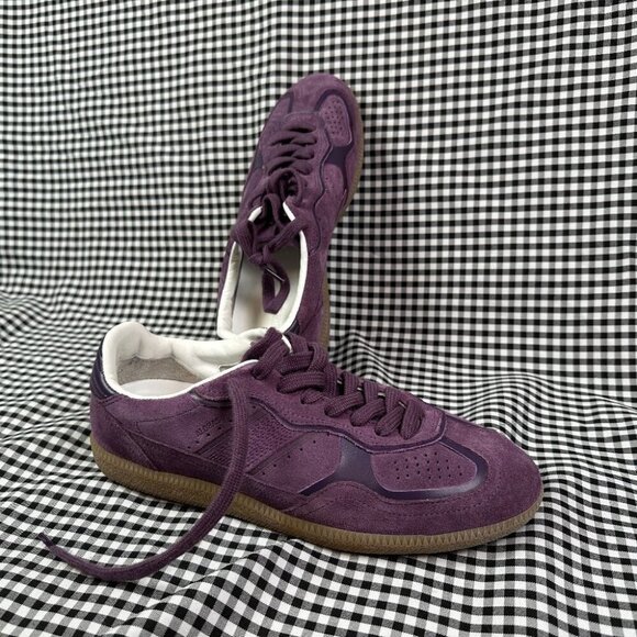 Alohas Deep Purple Rife Suede Leather Gum Sole Sneakers...